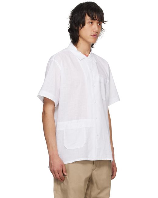 Engineered Garments White Enginee Garments Patch Pocket Shirt for men