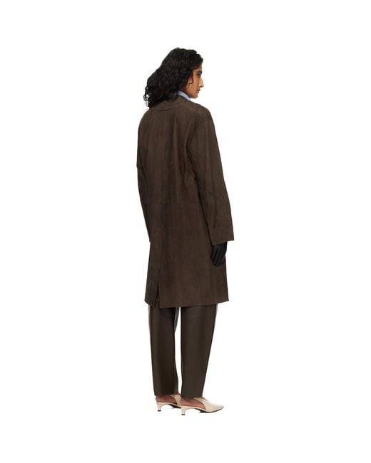 Max Mara Black Ortensia Suede Jacket