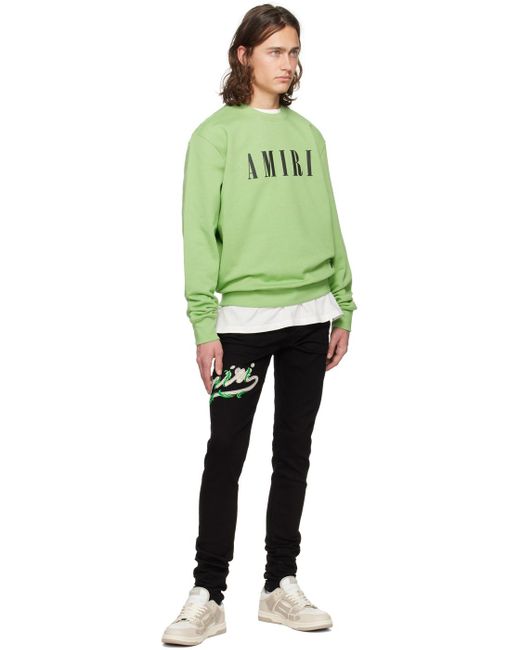 メンズ Amiri ーン Core スウェットシャツ Green
