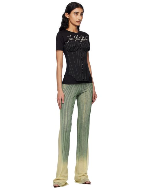 Jean Paul Gaultier ブルー 'The Spirale' ラウンジパンツ Black