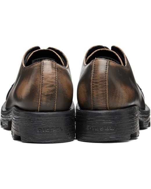 DIESEL Black D-Hammer So D Derbys for men