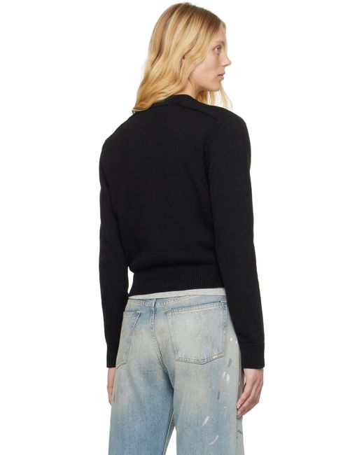 Acne ブラック コットン セーター Black