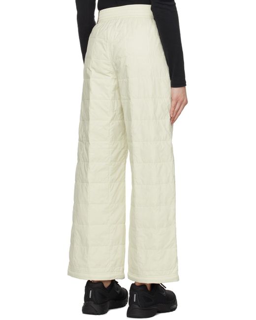 Nike Natural Off-white Quilted Trousers