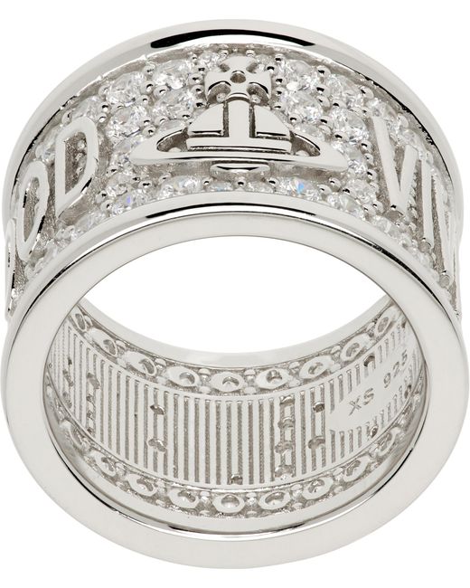 Vivienne Westwood White Portsea Ring for men