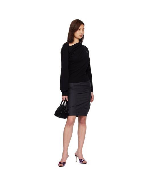 Vivienne Westwood Black Long Sleeve Hebo Top