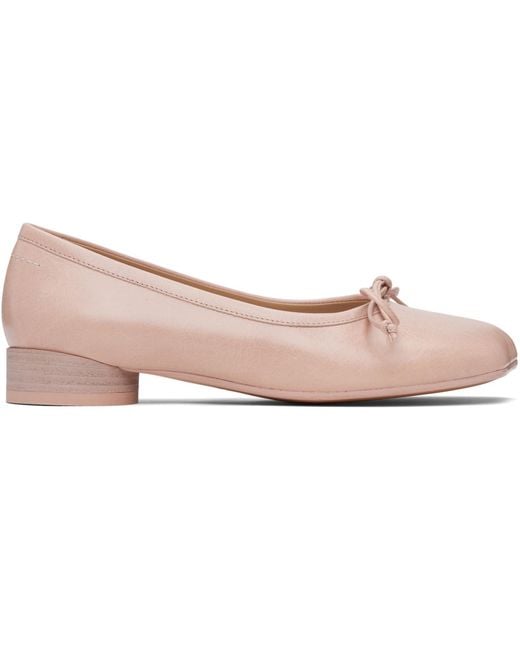 MM6 by Maison Margiela Black Anatomic Ballerina Flats