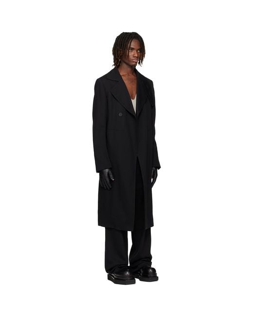 Rick Owens Temple Drella Trench Coat in Black for Men | Lyst