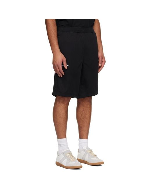 Aape By A Bathing Ape Black 'Aapenow' Sweat Shorts for men