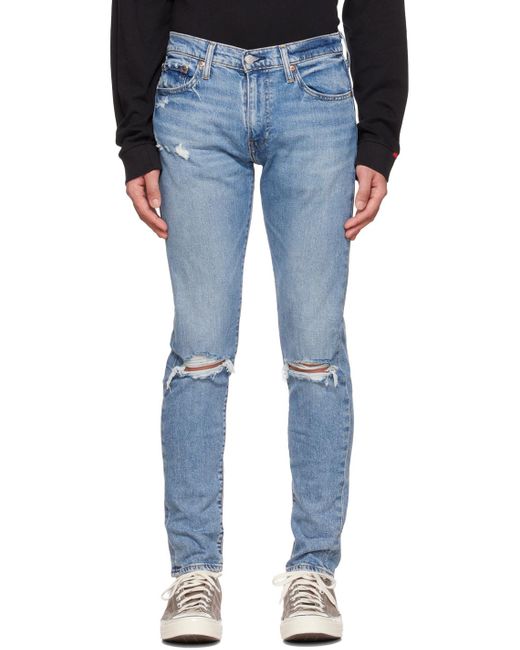 Levi's Blue 512 Slim Taper Jeans for men