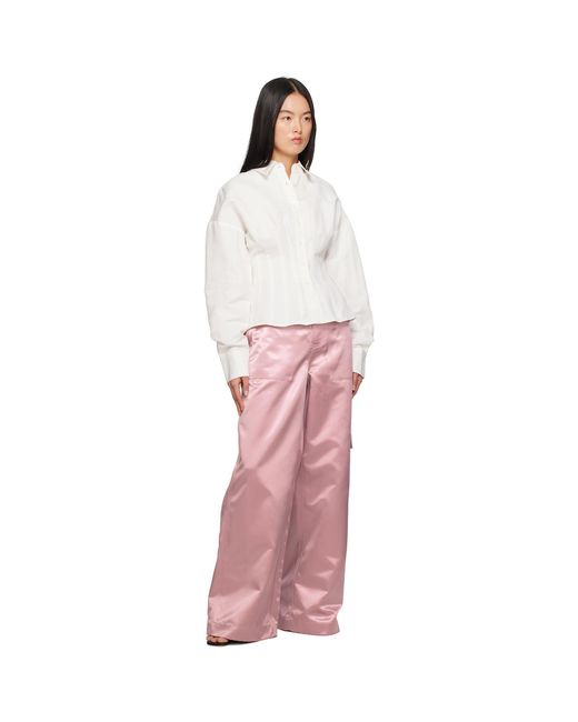 Staud Pink Shay Trousers