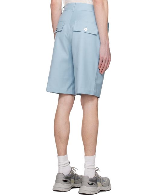 Short Bleu À Panneaux Feng Chen Wang pour homme en coloris Blue