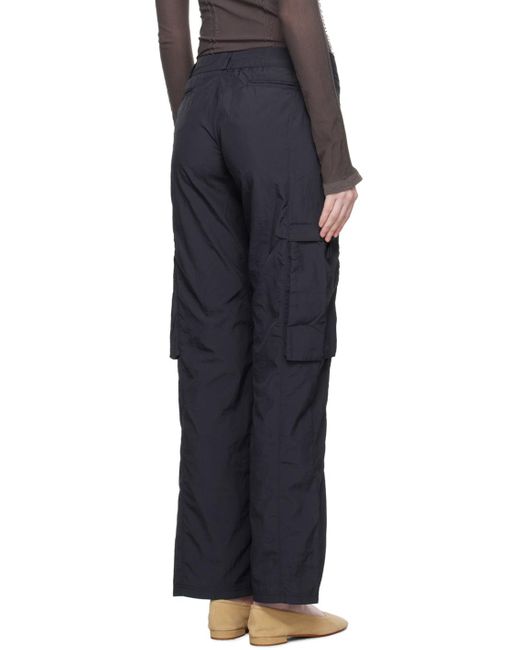 Pantalon cargo sese bleu marine Paloma Wool en coloris Black