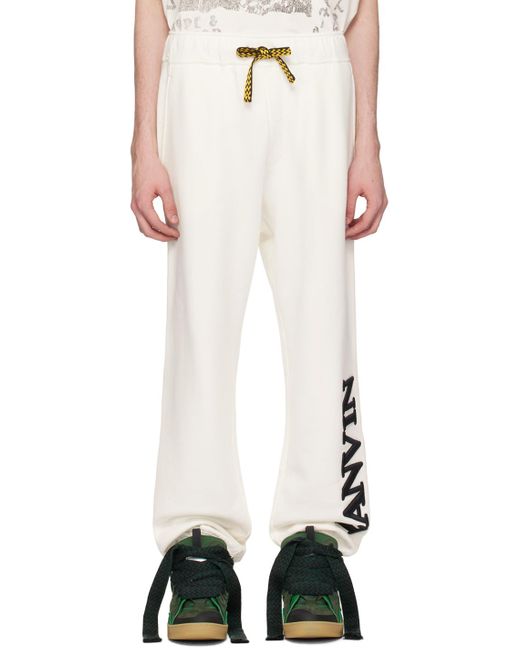 Lanvin White Future Edition Sweatpants for men