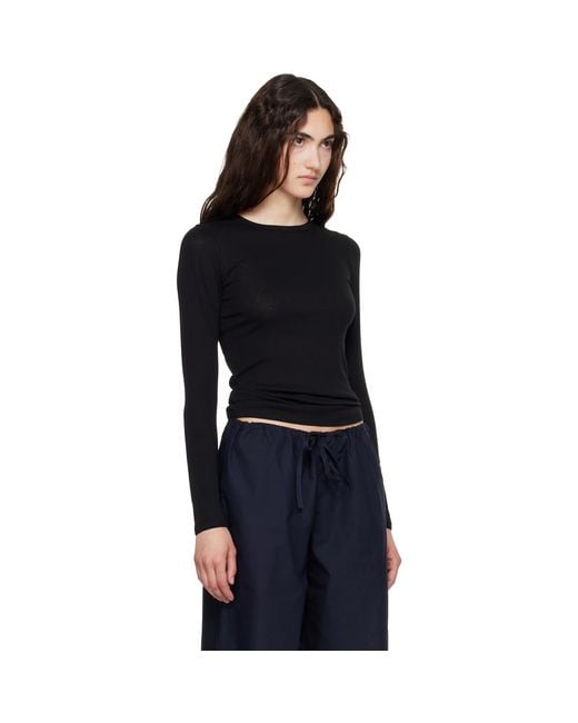 Flore Flore Black Olivia Longsleeve T-Shirt