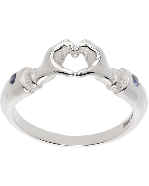 Bleue Burnham Metallic Love Hands Ring for men