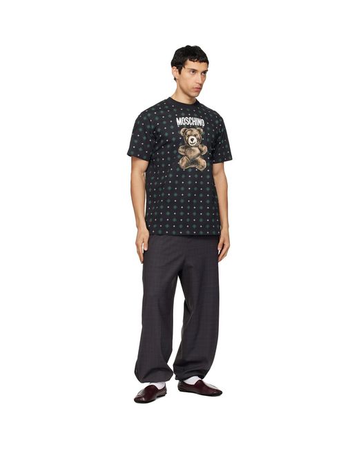 Moschino Black Teddy T-Shirt for men