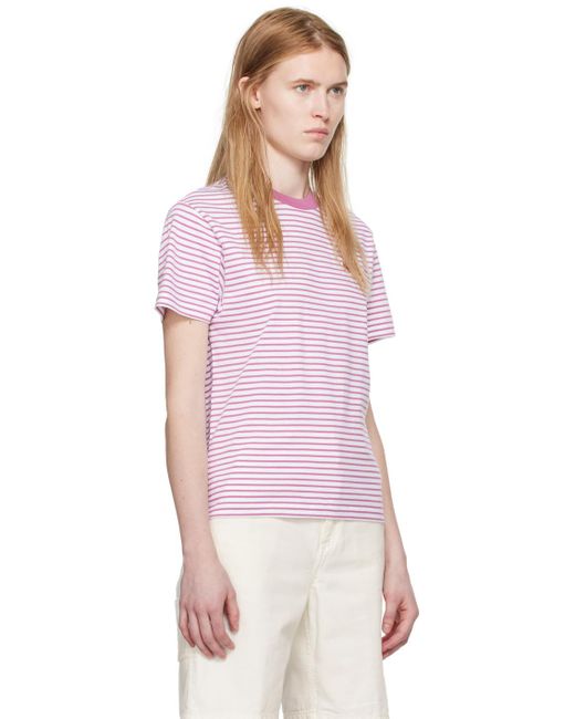 Carhartt ホワイト& Coleen Tシャツ Pink
