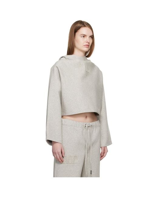 Jean Paul Gaultier White 'The Embossed Gaultier' Hoodie