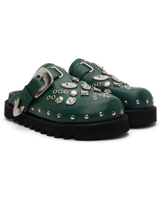 TOGA VIRILIS ブラック サンダル メタル サボ クロッグ