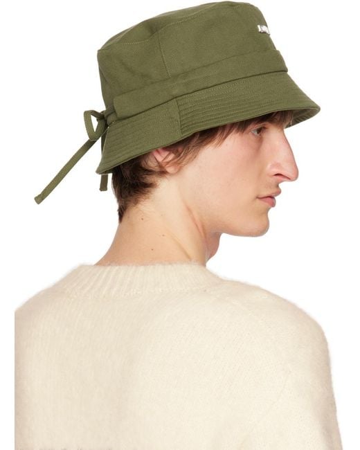 Jacquemus Green Khaki Les Classiques 'le Bob Gadjo' Hat for men