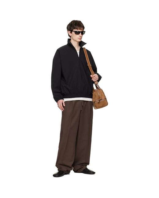 Fear Of God Black Active Trace Half Zip Track Jacket for men