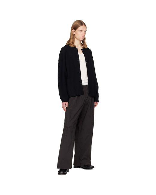 Homme Plissé Issey Miyake Black Quarry Trousers for men