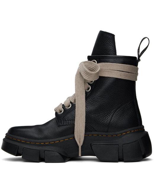 Rick Owens Black Dr. Martens Edition 1460 Dmxl Jumbo Lace Boots