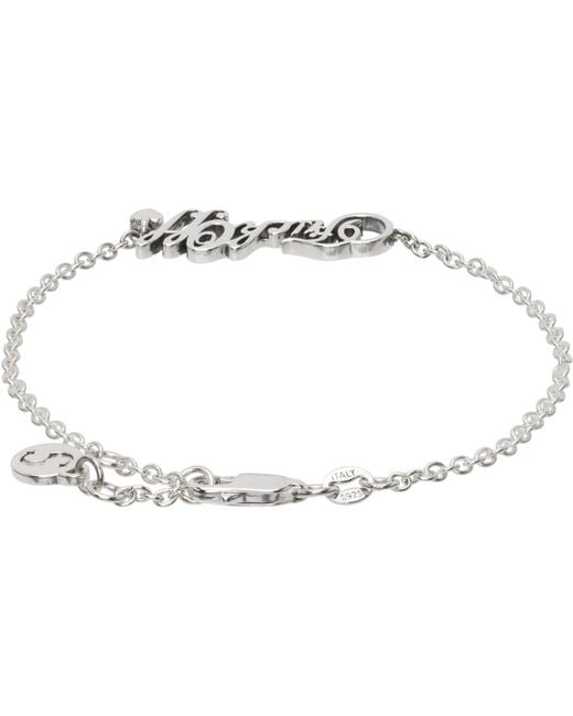 Stolen Girlfriends Club Metallic 'fuck Off' Script Bracelet for men