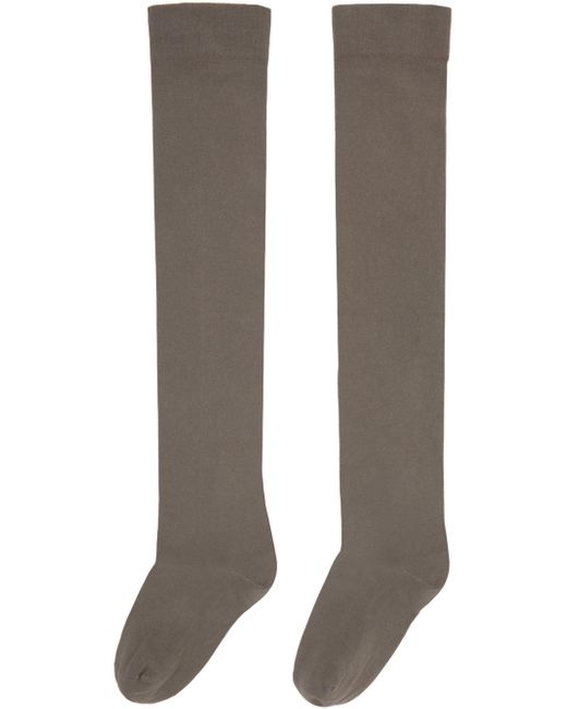 Rick Owens Multicolor Taupe Semi-sheer Socks