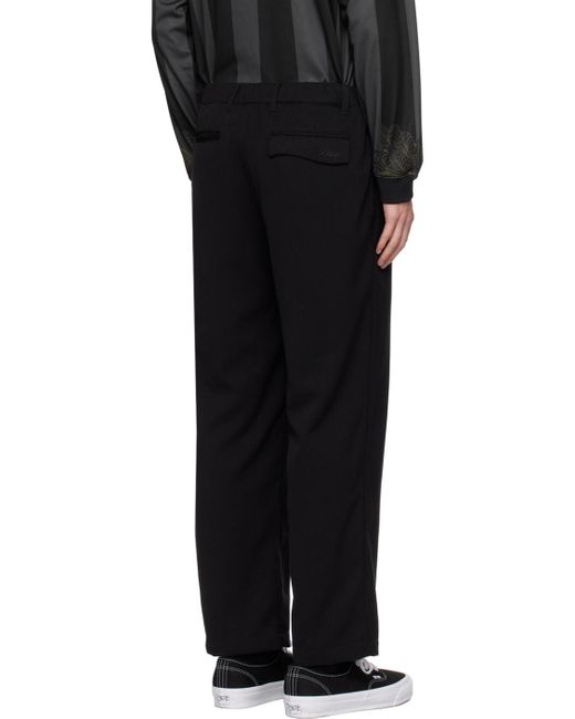 Dime Black Pleated Trousers for men