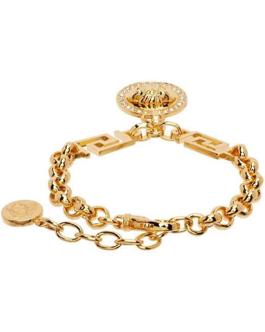 Versace Metallic Gold 'la Medusa Greca' Bracelet