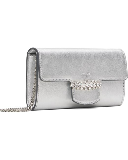 Jimmy Choo Black Bing Wallet Chain Bag