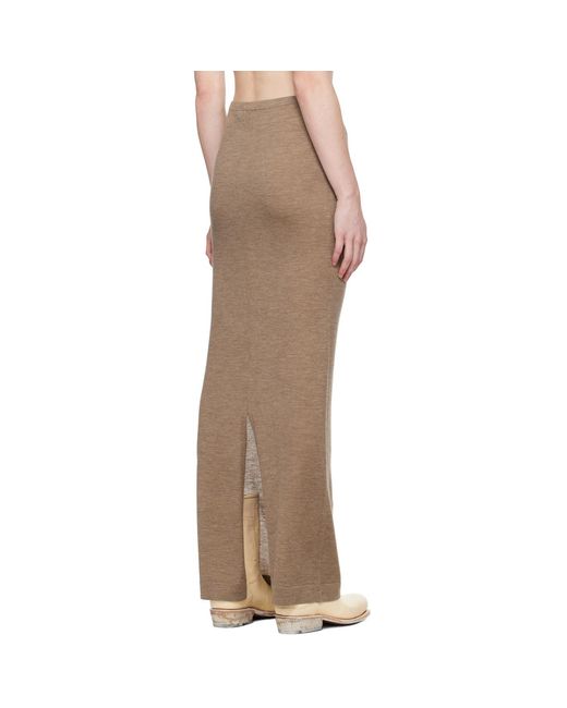 ÉTERNE Natural Taupe Emma Maxi Skirt