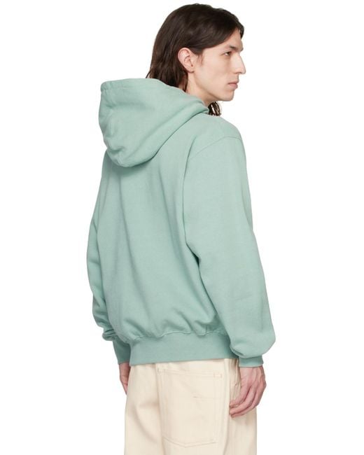 Thisisneverthat Green Embroide Hoodie for men