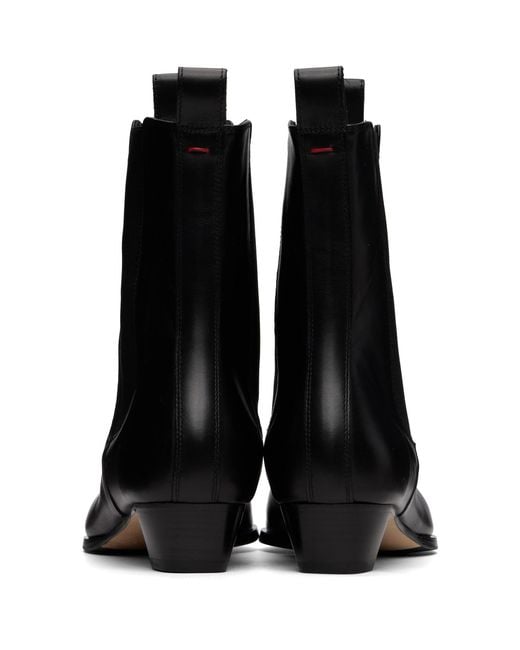 Aeyde Black Kiki Leather Chelsea Boots