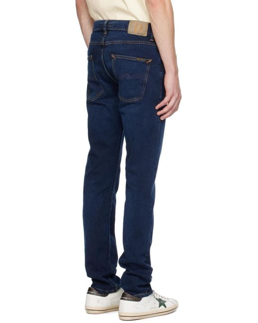 Nudie Jeans Blue Grim Tim Jeans for men