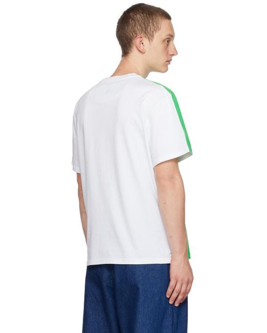 J.W. Anderson White & Green Michael Clark Edition T-shirt for men
