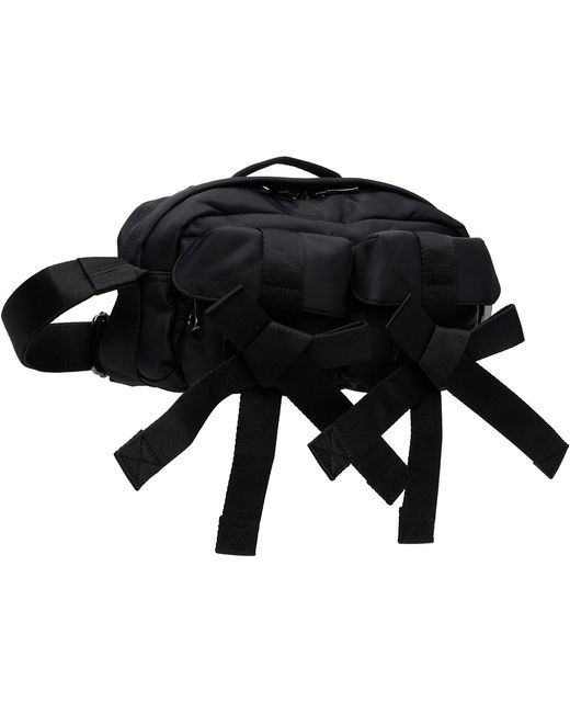 Simone Rocha Black Classic Bow Crossbody Bag for men