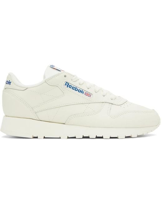 Reebok Black Off-white Classic Leather Sneakers for men