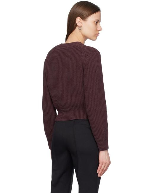 RECTO. Purple Cropped Sweater