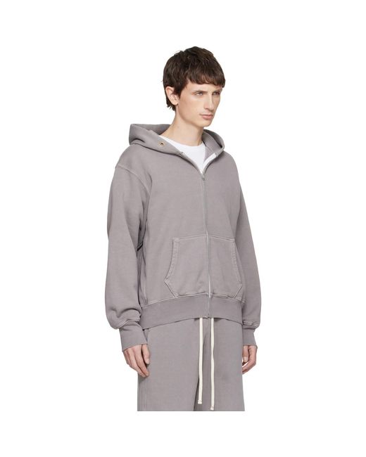 Les Tien Multicolor Heavyweight Zip Hoodie for men