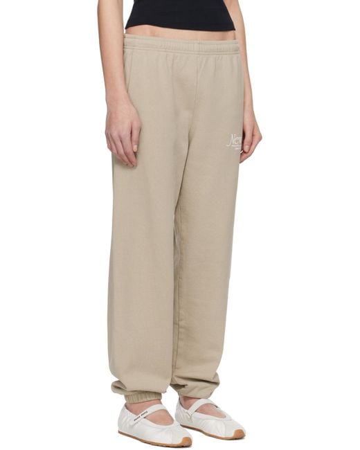 Sporty & Rich ベージュ Ny 94 スウェットパンツ Natural