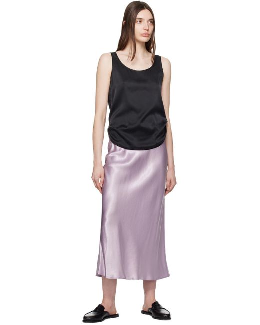 Max Mara Purple Blando Midi Skirt