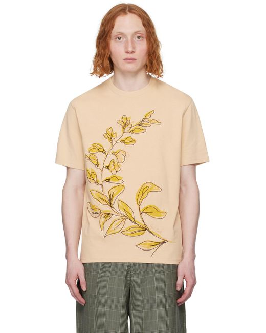 T-shirt à image Paul Smith pour homme en coloris Natural