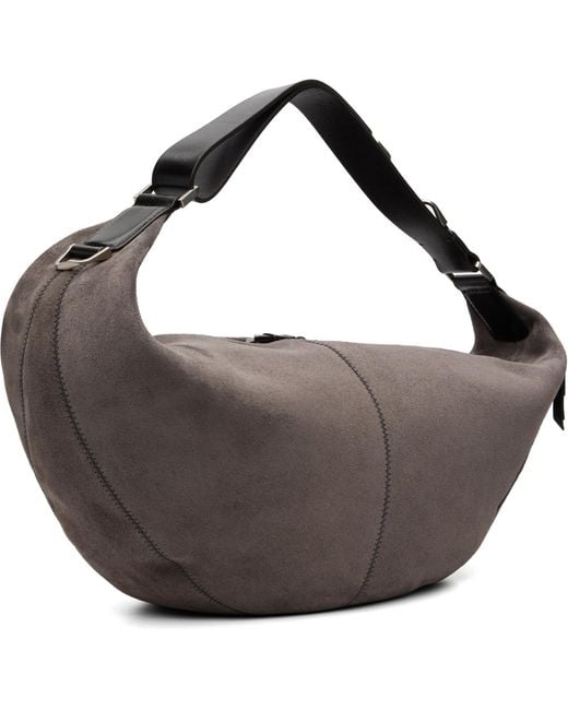 Lemaire Black Taupe Quiver Clip Bag for men