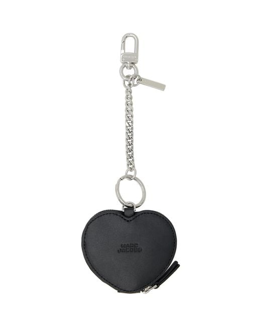 Marc Jacobs Black 'The Heart Pouch' Bag Charm