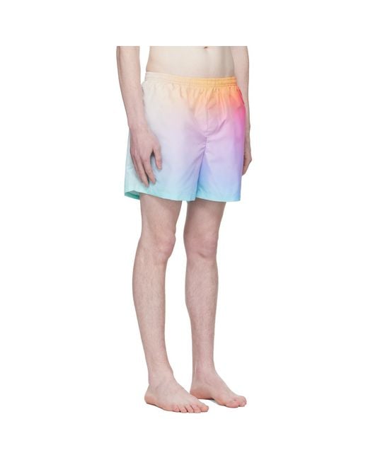 Casablanca Pink Gradient Printed Shorts for men