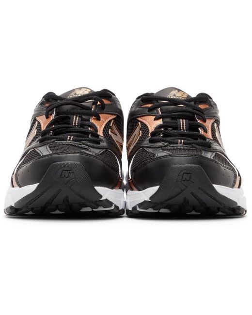 New Balance Black & Orange 530 Sneakers for Men - Lyst