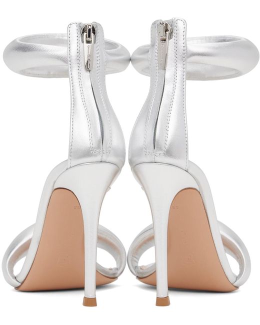 Gianvito Rossi White Bijoux Heeled Sandals