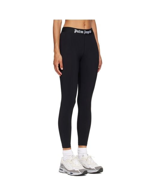 Palm Angels Blue Classic Logo Sport Leggings